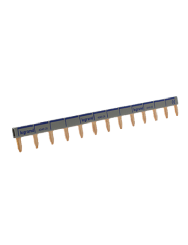 peigne de distribution pour disjoncteur monophasé, entraxe 18 mm, 13 branches